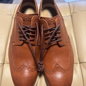 Cole Haan Men's Tan Leather Oxfords